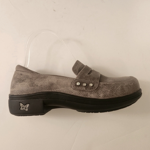 EUC ALEGRIA TAYLOR STONE WALL LOAFERS TAUPE BROWN SIZE 36 - Picture 7 of 14